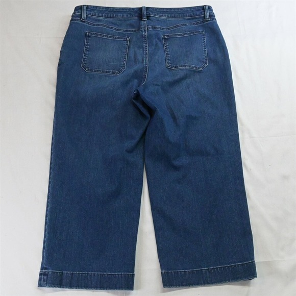 Talbots Dark Blue Wide Leg Jeans - Picture 3 of 3